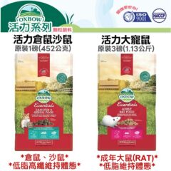OXBOW 活力倉鼠沙鼠 / 活力大寵鼠(花枝鼠) 原裝/分裝