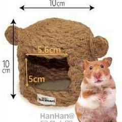MiniAniman 天然黃麻 倉鼠小屋 (無底部)